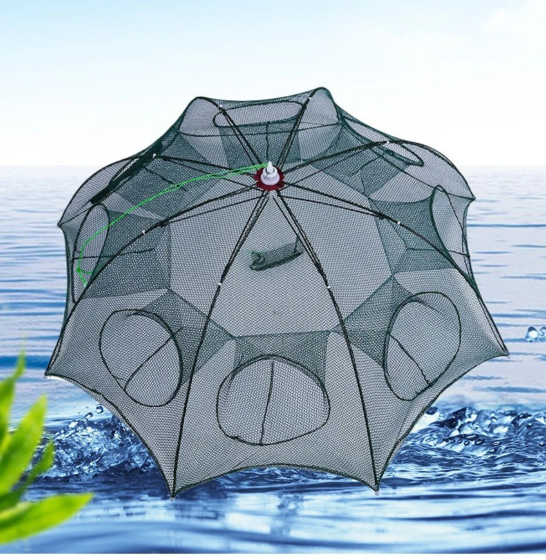 Filet de Pêche Automatique Pliable – Multi-Entrées – Accessoire de pêche – Oceanis Gear