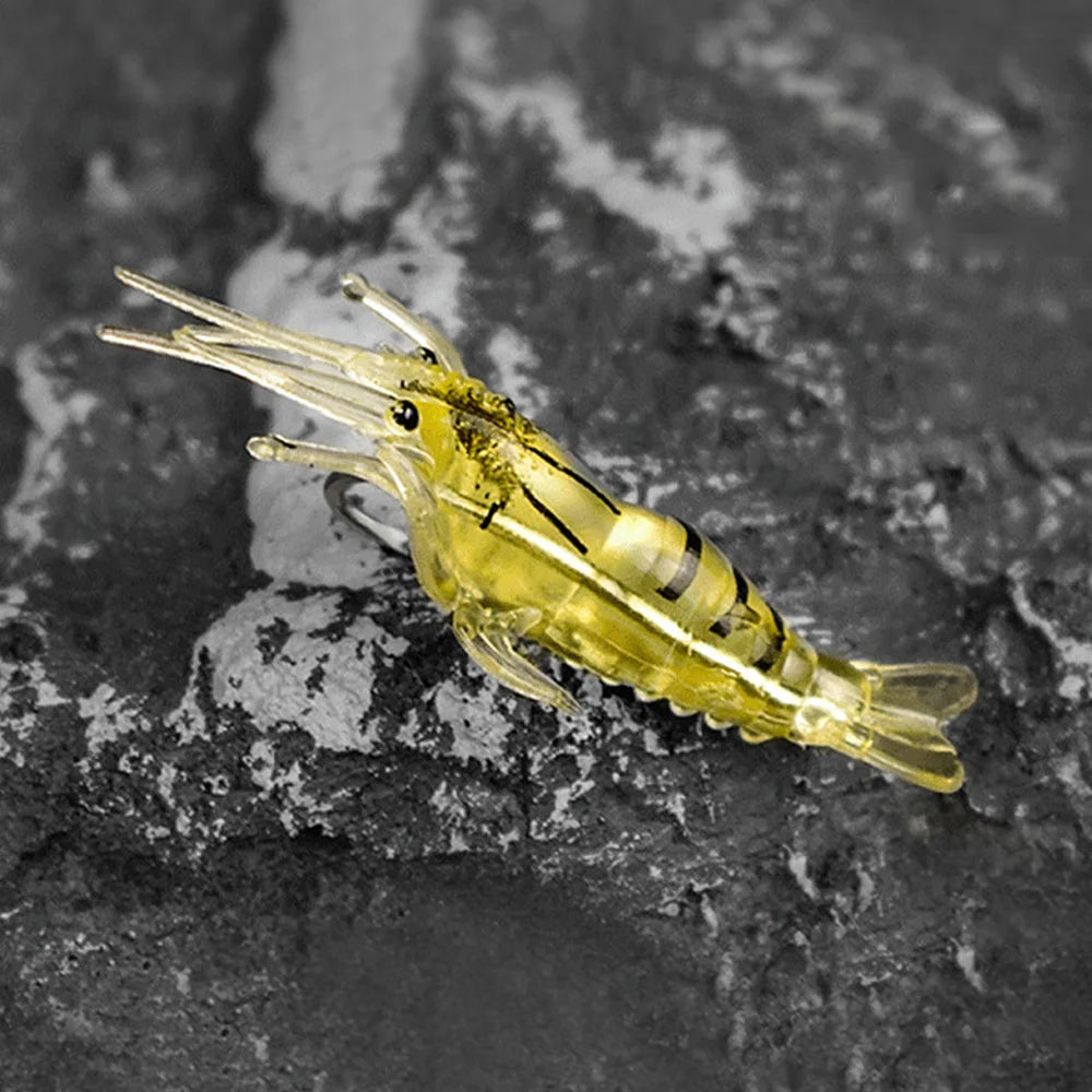 Crevettes Lumineuses Silicone x10 - Leurres