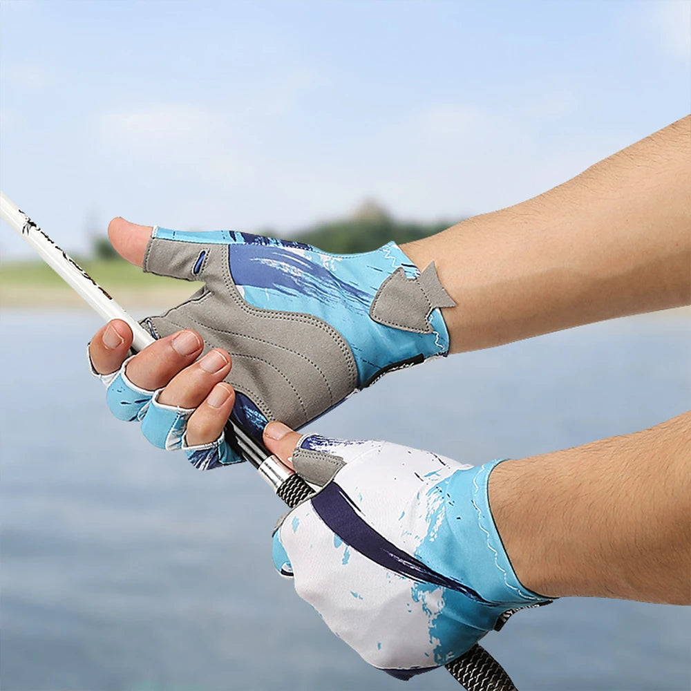 Gants de Pêche Respirants Sans Doigts Unisexe – Accessoires de Pêche – Oceanis Gear