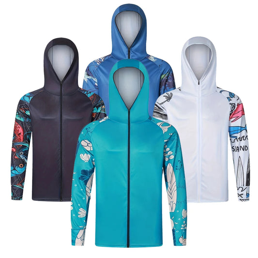 Veste anti-UV UPF 50+ pour la randonnée et la pêche. - OCEANIS GEAR