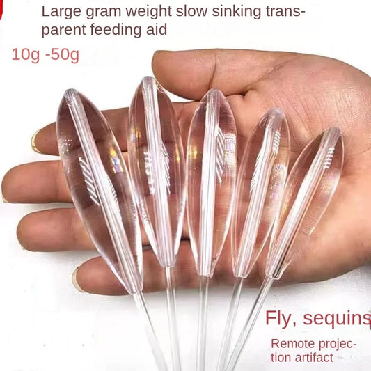5 pièces de flotteurs de pêche en acrylique 10-50 g transparents. - OCEANIS GEAR