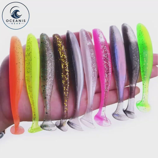 Leurres Souples Queue T Silicone - Ver Artificiel 50-95mm