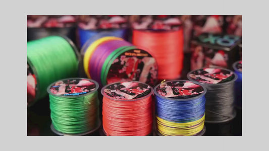 خيط صيد مضفر بأربعة خيوط، وزن 22 رطلاً، متعدد الألوان، عائم، بطول 100 متر