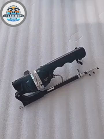 Canne à Pêche Pliable Portable 134cm